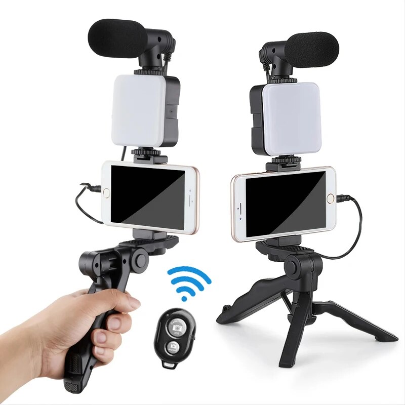 Youtube Phone Accessories - Smartphone Vlogging Kit With Tripod Phone