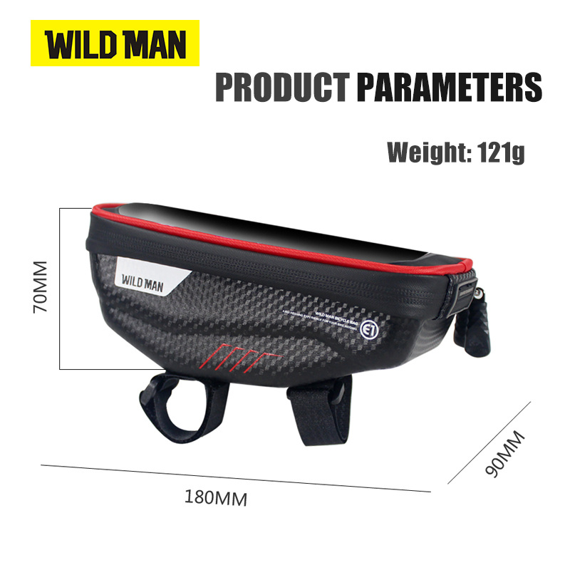 WILD MAN Bicycle Bag 6.0 Inch  - Youtube Phone Accessories 评论和价格